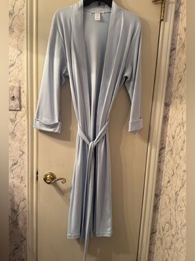 Mara Light Blue Pima Cotton Robe